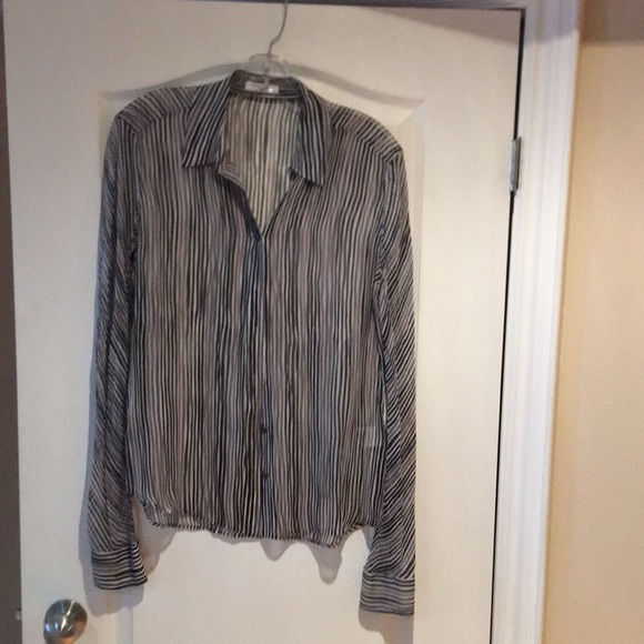 Equipment Tops - Silk equipment see threw shirt